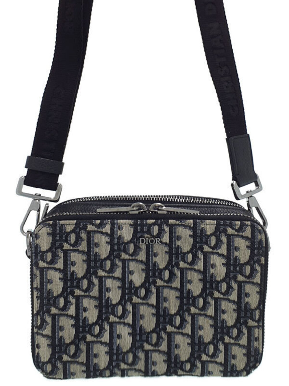 Christian Dior Oblique Pouch Clutch Shoulder Bag